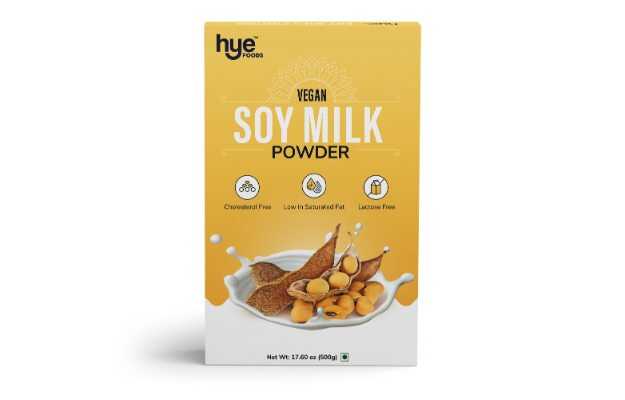 Hye Foods Vegan Soy Milk Powder, 49% Protein, Unsweetened, 500gm
