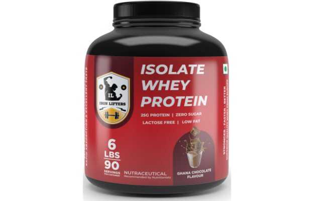 Iron Lifters Isolate Whey Protein Powder For Building Muscle, 6 Lbs, 2721 Gm, Chocolate Flavor