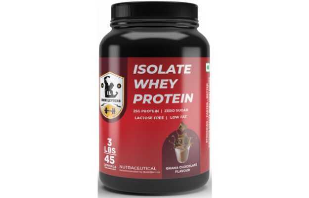 Iron Lifters Isolate Whey Protein Powder For Building Muscle,3 Lbs, 1360 Gm, Chocolate Flavor