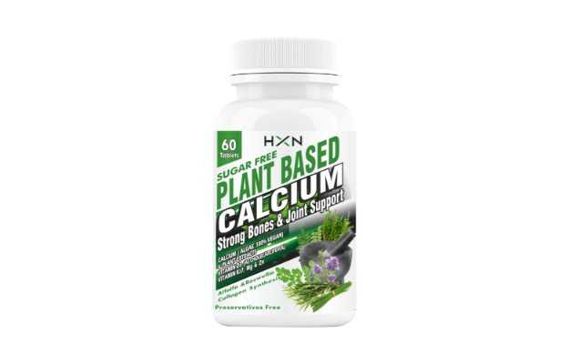 Immunescience Plant Based Calcium Supplements Strong Bones, Flexible Joints Tablets (60)