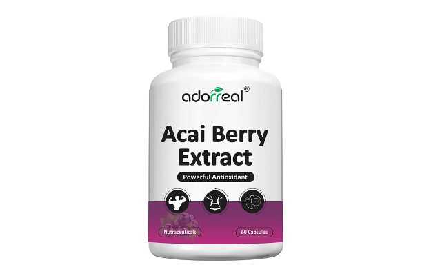 Adorreal Acai Berry Extract for Skin care and Antioxidant 600mg Capsules (60)