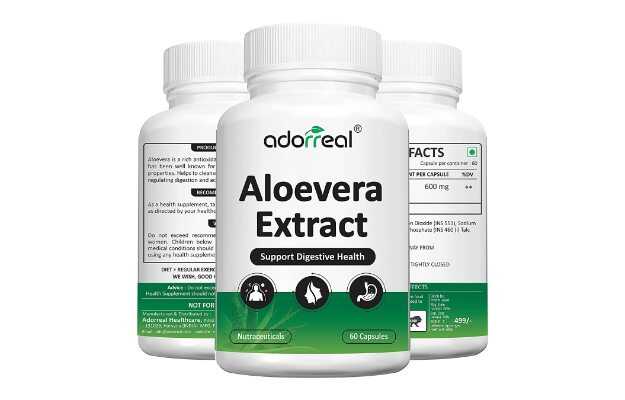 Adorreal Aloe Vera for Skin & Hair Care, 600 mg Capsules (60)