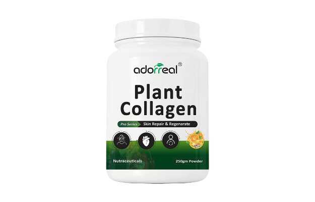 Adorreal Plant-Based Collagen Building Protein Peptides - orange flavour, Vegan, Gluten Free 250 GM