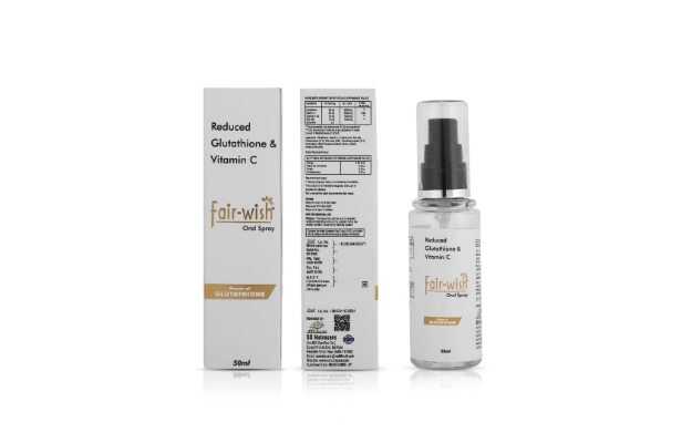 Fair Wish Glutathione With Vitamin C Sublingual (Intra-Oral) Spray For Skin whitening and brightening 50 ML