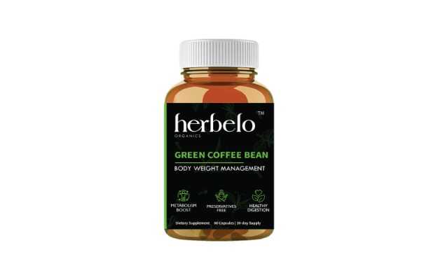Herbelo Organics Green Coffee Bean Extract For Weight Loss Supplement Capsules (60)