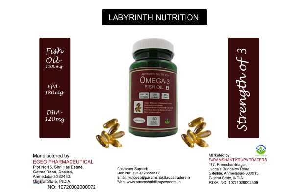 Labyrinth Nutrition Omega 3 Fish Oil Capsule