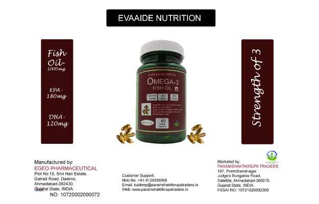 Evaaide Nutrition Omega 3 Fish Oil Capsule
