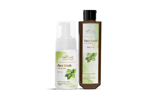 Origine Naturespired Dry Skin Face Wash And Refill| Foaming Face Wash 300 ml