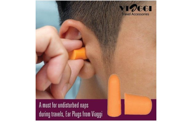 Viaggi Orange Foam Noise Reduction Ear Plugs - Set Of 2