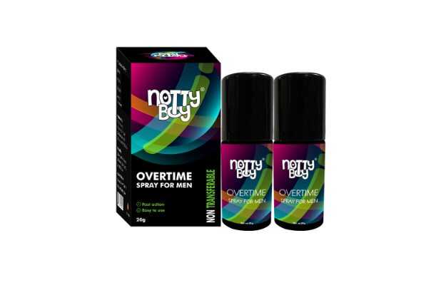 NottyBoy Non Transferable Long Last Spray For Men, Fast Action and Safe To Use Lubricant 40g
