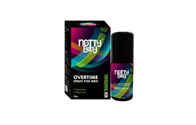 NottyBoy Non Transferable Long Last Spray For Men, Fast Action and Safe To Use Lubricant 20g