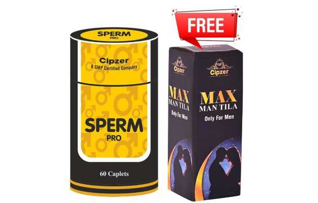 Sperm pro 60 capsule + Max man tila (free)