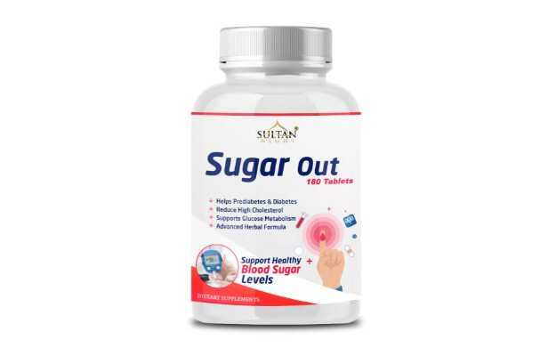 Sultan Night Sugar Out Herbal Capsules For Diabetes Care, Traditional Formula Based Ayurvedic Medicine For Sugar Control (180 Capsules)