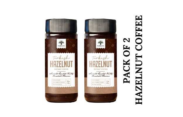 Vanalaya Turkish Hazelnut Instant Coffee 50gm (Pack of 2)