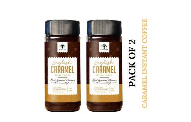 Vanalaya English Caramel Instant Coffee 50gm (Pack of 2)