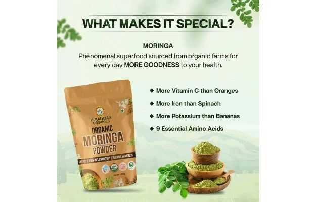 Himalayan Organics Organic Moringa Powder: Uses, Price, Dosage, Side ...