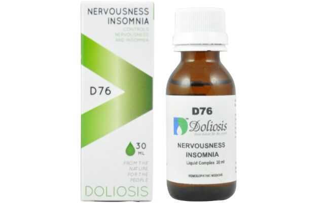Doliosis D76 Nervousness Insomnia Drop