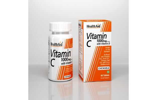 HealthAid Vitamin C with Vitamin D Chewable Tablet (60)