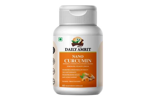 Daily Amrit Curcumin Turmeric 500 mg Pack of 1, 60 capsules, For Better Immunity, Skin & Joint Health
