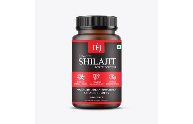 TEJ Pure Shilajit Capsule Helps Boost Strength, Stamina and Power