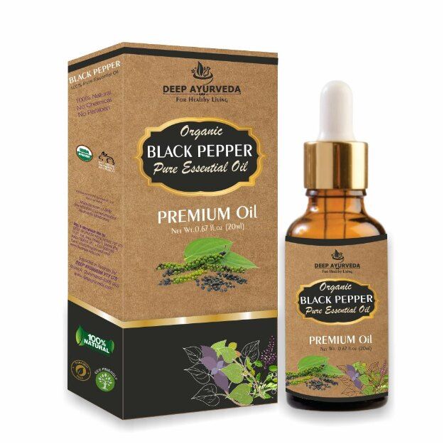 Deep Ayurveda Black Pepper Pure Essential Oil 20ml
