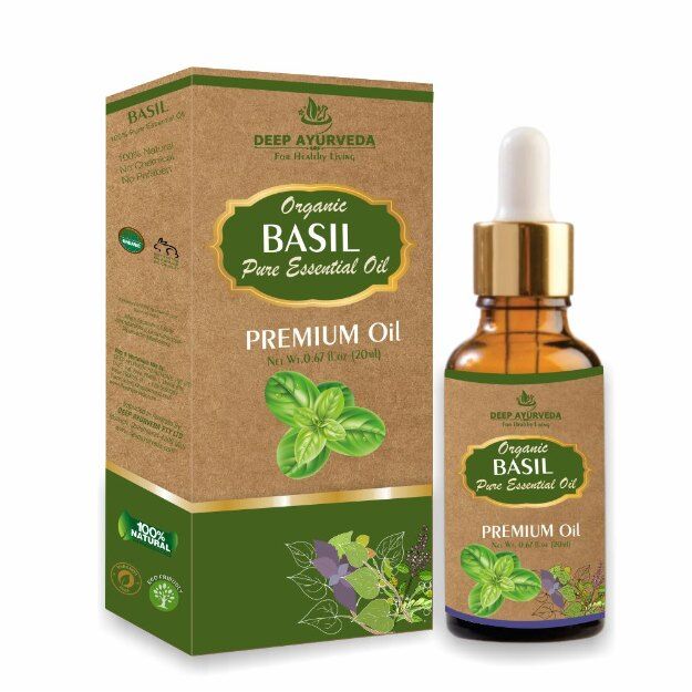 Deep Ayurveda Basil Pure Essential Oil 20ml