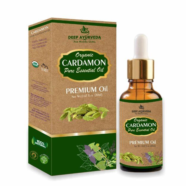 Deep Ayurveda Cardamom Pure Essential Oil 20ml