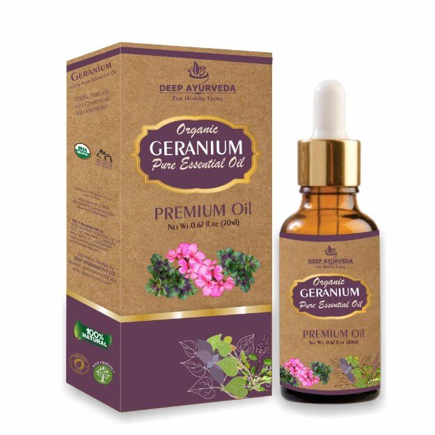 Deep Ayurveda Geranium Pure Essential Oil 20ml