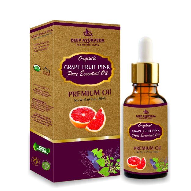 Deep Ayurveda Grape Fruit Pure Essential Oil Pink 20ml