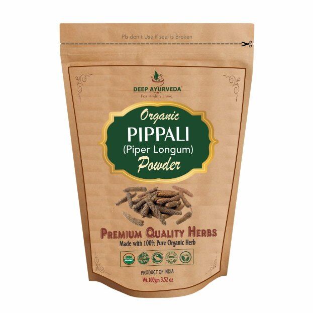 Deep Ayurveda Organic Pippali Powder (Piper Longum) 100gm