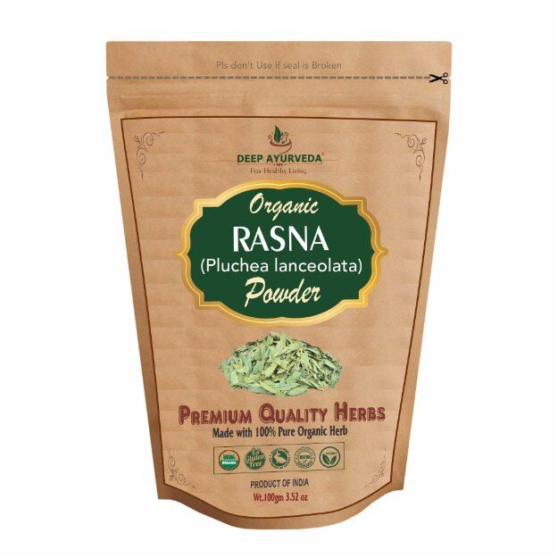 Deep Ayurveda Organic Rasna Powder (Pluchea lanceolata) 100gm