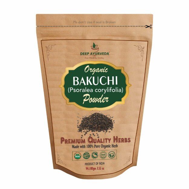 Deep Ayurveda Organic Bakuchi Powder (Psoralea corylifolia) 100gm