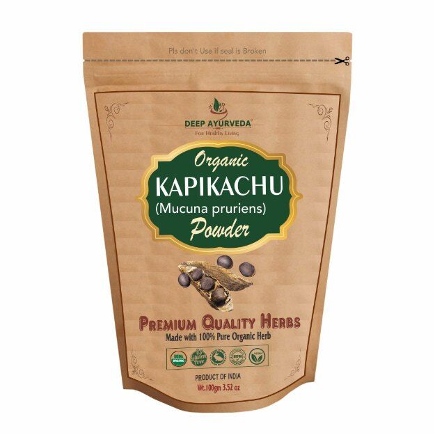 Deep Ayurveda Organic Kapikachu Powder (Mucuna pruriens) 100gm