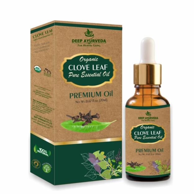 Deep Ayurveda Clove Leaf Pure Essential Oil 20ml