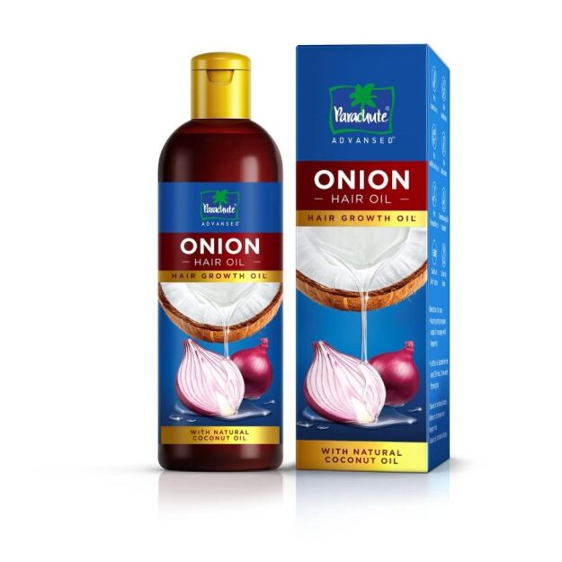 Parachute Advansed Onion Hair Oil For Hair Growth And Hair Fall Control With Natural Coconut Oil & Vitamin E - 200Ml