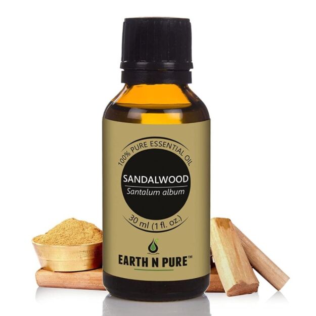 Earth N Pure Sandalwood Essential Oil (Chandan Oil) 100% Pure, Undiluted, Natural & Therapeutic Grade With Glass Dropper- Spray (30 Ml)