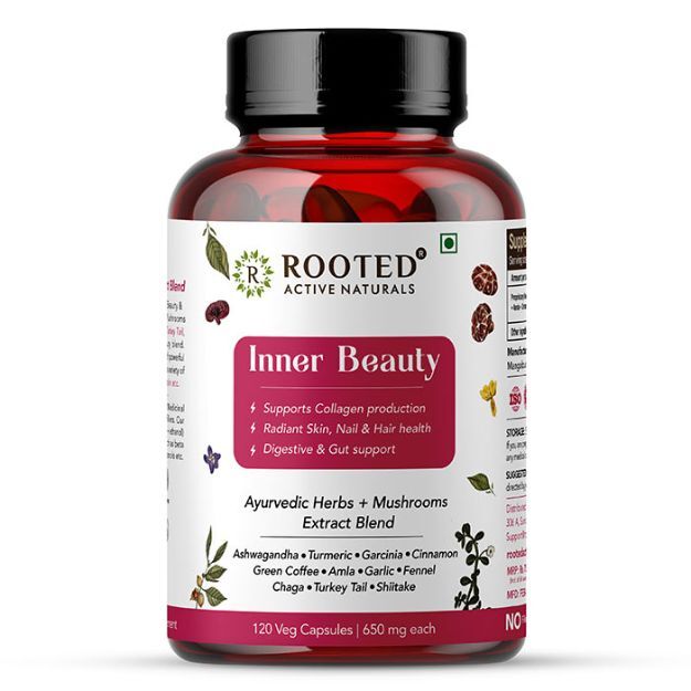 Rooted Active Natural Inner Beauty Capsules (120)