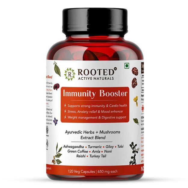 Rooted Active Natural Immunity Booster Capsules (120)
