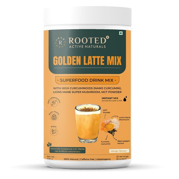 Rooted Active Natural Golden Latte Mix 500gm