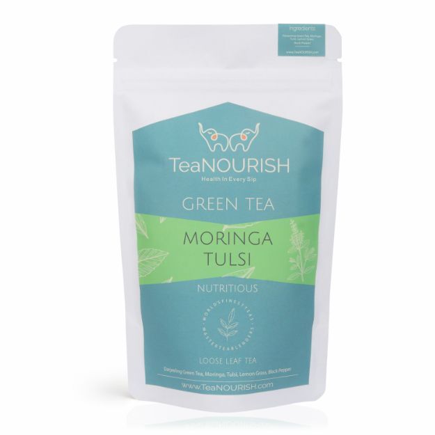 TeaNOURISH Moringa Tulsi Green Tea 100gm