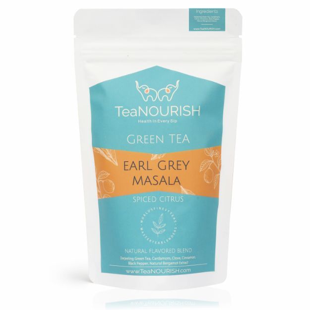 TeaNOURISH Earl Grey Masala Green Tea 100gm