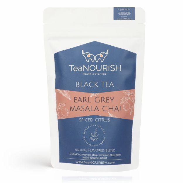TeaNOURISH Earl Grey Masala Chai Tea 100gm