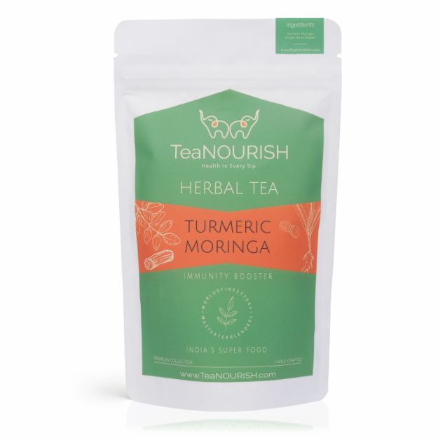 TeaNOURISH Turmeric Moringa Herbal Tea 100gm