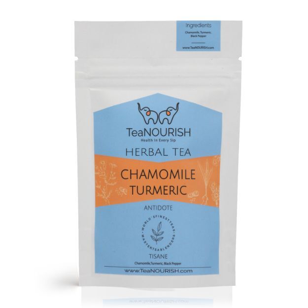 TeaNOURISH Chamomile Turmeric Herbal Tea 100gm