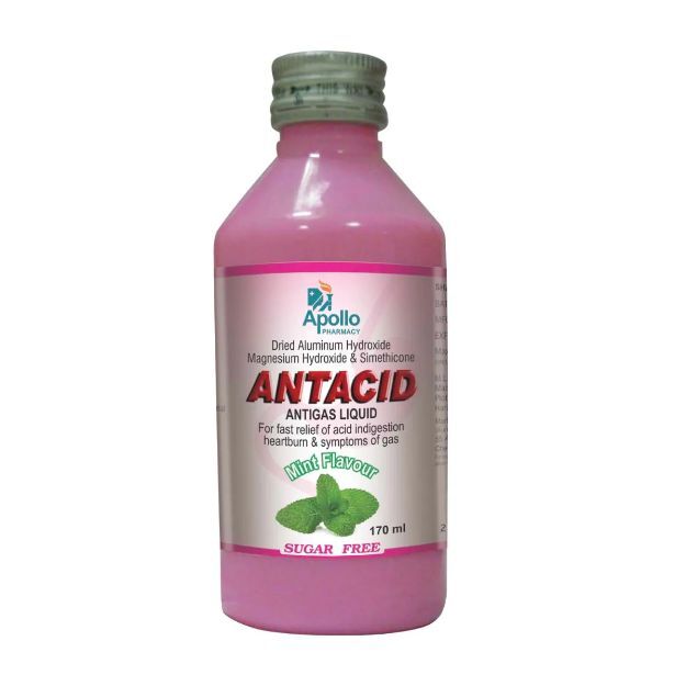 Apollo Pharmacy Antacid Antigas Mint 170ml