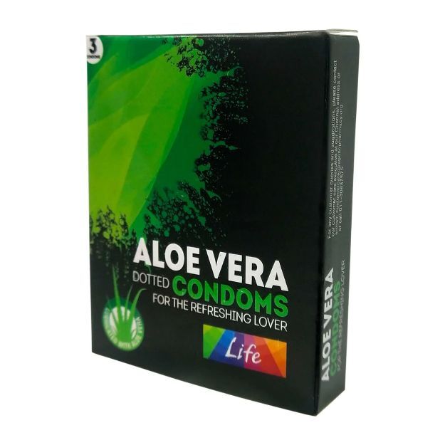 Apollo Pharmacy Aloe Vera Dotted Condoms 3'S