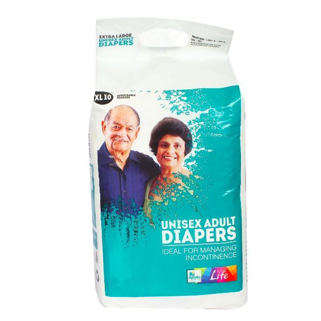 Apollo Pharmacy Adult Diapers Pant Style (Xl) 10'S