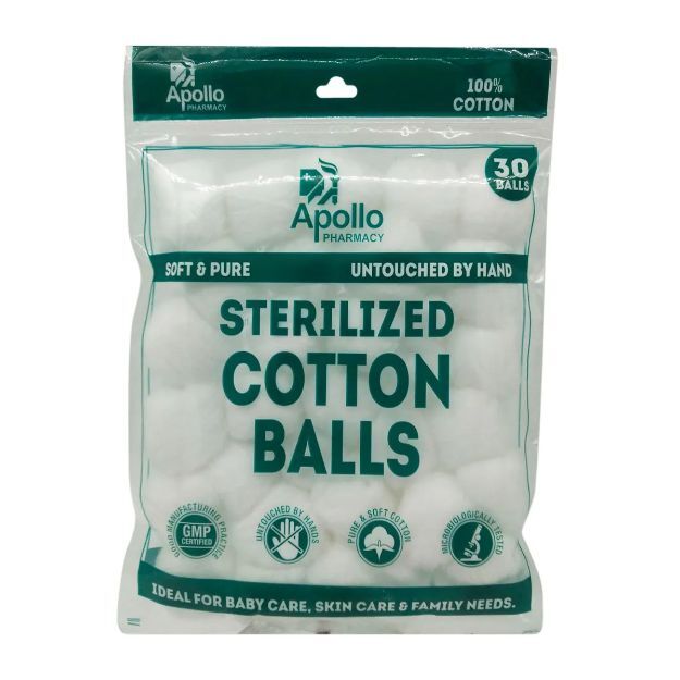 Apollo Pharmacy Cotton Balls 30N