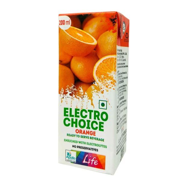 Apollo Pharmacy Electrochoice Orange 200ml