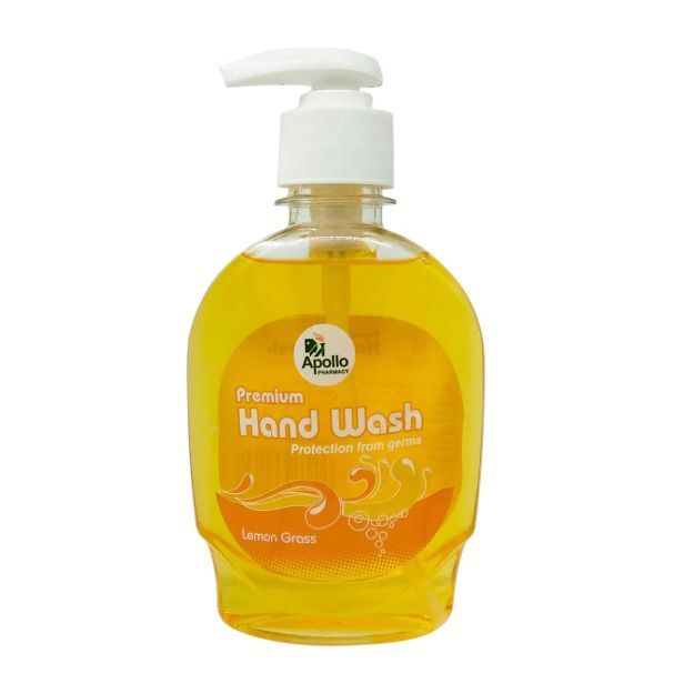 Apollo Pharmacy Premium Hand Wash Lemon Grass Pump 250ml